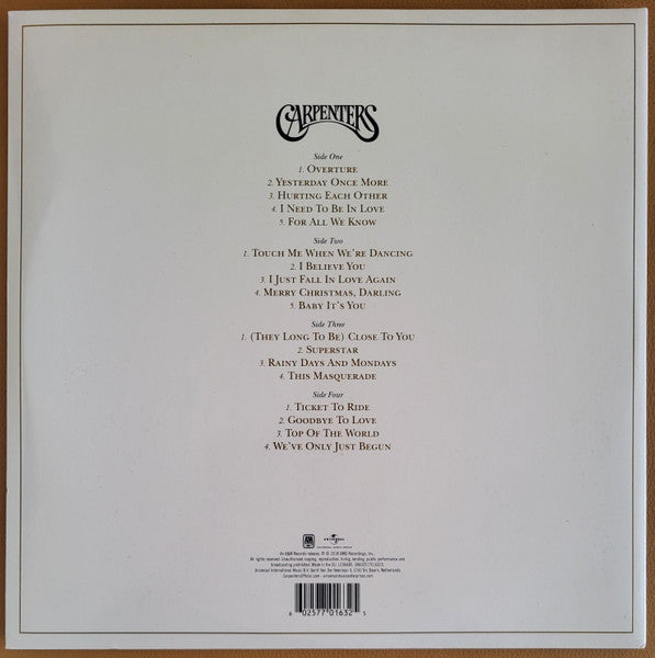 Carpenters With The Royal Philharmonic Orchestra* : Carpenters With The Royal Philharmonic Orchestra (2xLP, Album, 180)