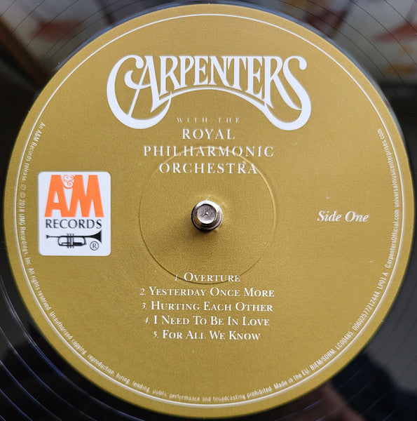 Carpenters With The Royal Philharmonic Orchestra* : Carpenters With The Royal Philharmonic Orchestra (2xLP, Album, 180)