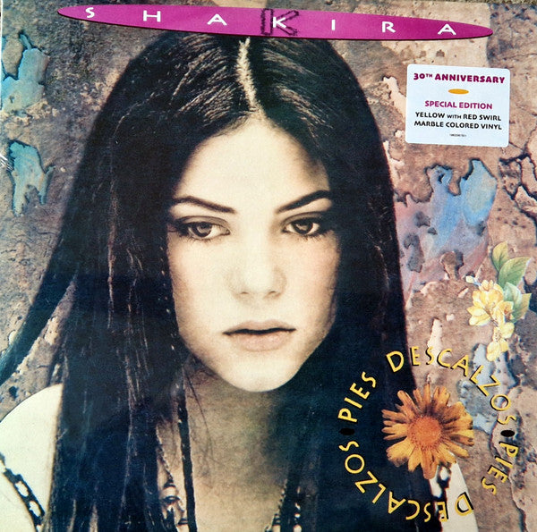 Shakira : Pies Descalzos (LP, Album, RE, S/Edition, Yel)