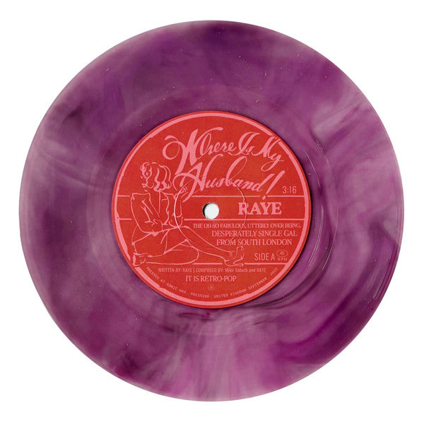 Raye (3) : Where Is My Husband! (7", Single, Pin)