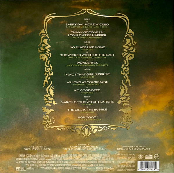 Stephen Schwartz : Wicked: For Good (The Soundtrack) (2xLP, Album, Gre)