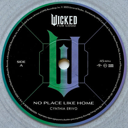 Cynthia Erivo / Ariana Grande : No Place Like Home / The Girl In The Bubble (7", Single, Ltd, Tra)