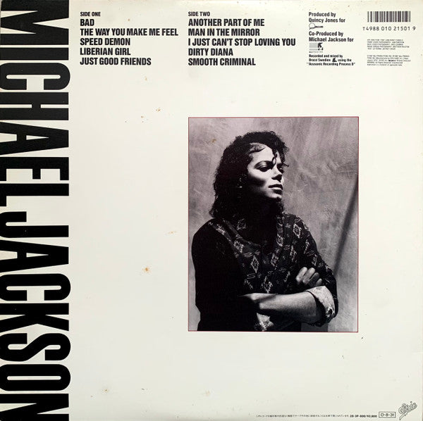 Michael Jackson = Michael Jackson : Bad (LP, Album, Gat)