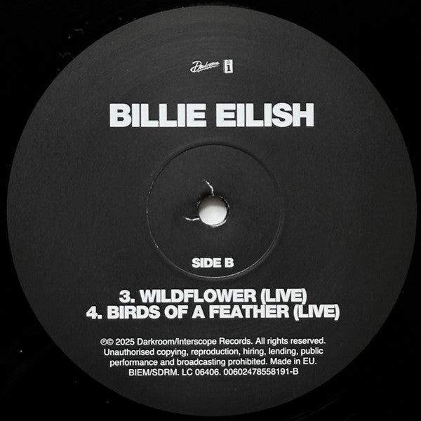 Billie Eilish : Live (10", EP, RSD)