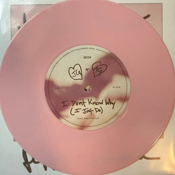 Jeff Goldblum & The Mildred Snitzer Orchestra Featuring Ariana Grande : I Don't Know Why (I Just Do) (7", Single, Pin)