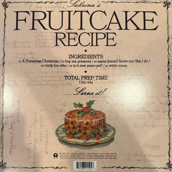 Sabrina Carpenter : Fruitcake (LP, EP, RE, Cle)