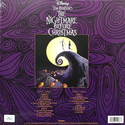 Danny Elfman : Tim Burton's The Nightmare Before Christmas (Original Motion Picture Soundtrack) (2xLP, Album, RE, Glo)