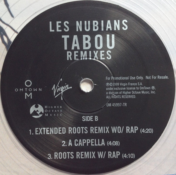 Les Nubians : Tabou (Remixes) (12", Promo, Cle)