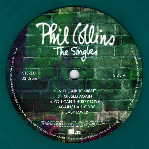 Phil Collins : The Singles (LP, Gre + LP, Mag + Comp, Ltd, RE)
