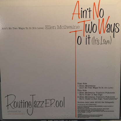 Ellen McIlwaine : Born Under A Bad Sign / Ain't No Two Ways To It (It's Love) (12")