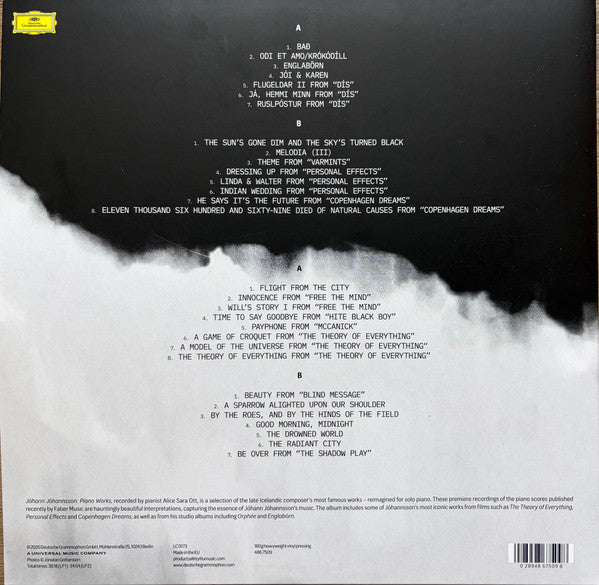 Jóhann Jóhannsson, Alice Sara Ott : Piano Works (2xLP, Album, 180)
