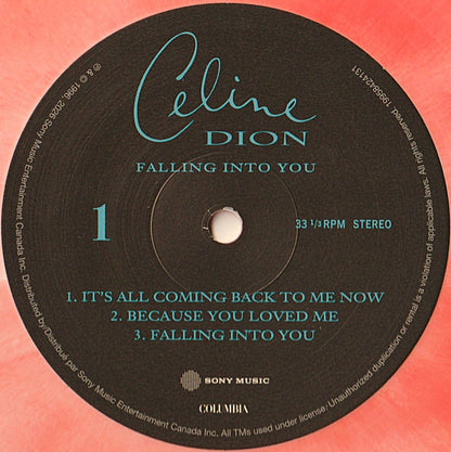 Céline Dion : Falling Into You (2xLP, Album, Ltd, RE, Pea)