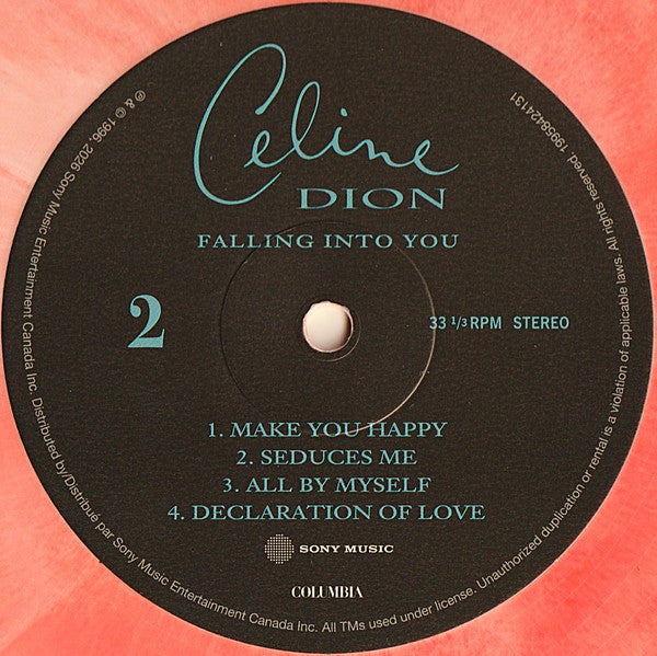Céline Dion : Falling Into You (2xLP, Album, Ltd, RE, Pea)