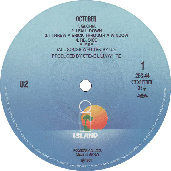 U2 : October (LP, Album)