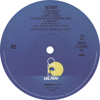 U2 : October (LP, Album)