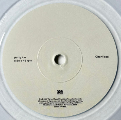 Charli XCX : Party 4 U (7", S/Sided, RSD, Single, Etch, Ult)