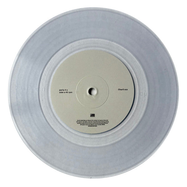 Charli XCX : Party 4 U (7", S/Sided, RSD, Single, Etch, Ult)