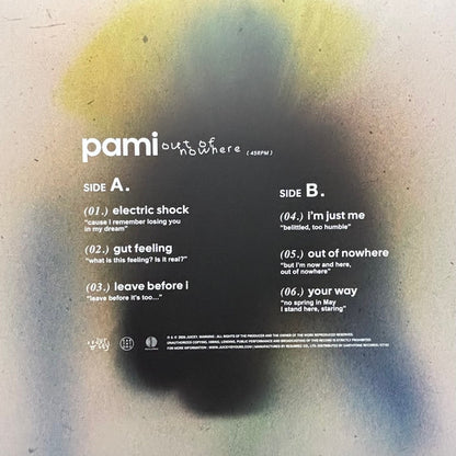 Pami : Out Of Nowhere (12", EP, RSD, Ltd, RE, Gat)