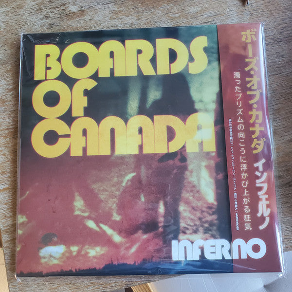 Boards Of Canada = ボーズ・オブ・カナダ* : Inferno = インフェルノ (2xLP, Album, Red + Flexi, 8", Shape, S/Sided, Hex )