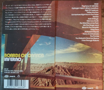 Boards Of Canada = ボーズ・オブ・カナダ* : Inferno = インフェルノ (2xLP, Album, Red + Flexi, 8", Shape, S/Sided, Hex )