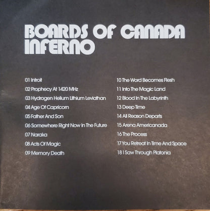 Boards Of Canada = ボーズ・オブ・カナダ* : Inferno = インフェルノ (CD, Album)