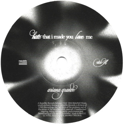 Ariana Grande : Hate That I Made You Love Me (7", Single, Ltd, Whi)