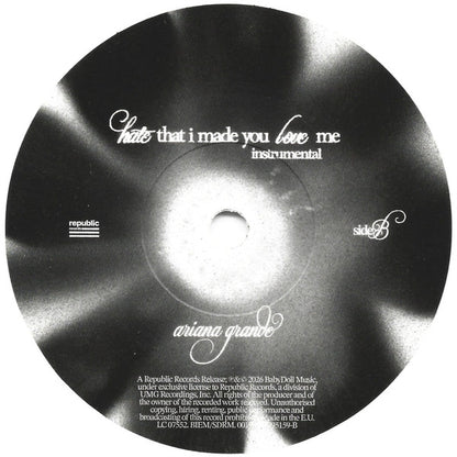 Ariana Grande : Hate That I Made You Love Me (7", Single, Ltd, Whi)