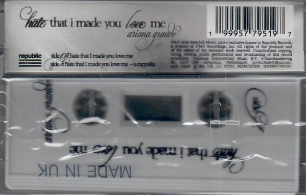 Ariana Grande : Hate That I Made You Love Me (Cass, Single, Ltd, Gra)