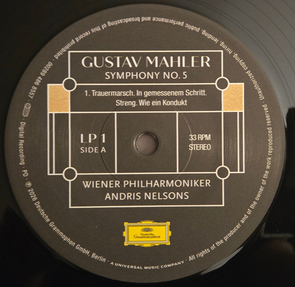 Gustav Mahler, Wiener Philharmoniker, Andris Nelsons : Symphony No. 5 (2xLP, Album)