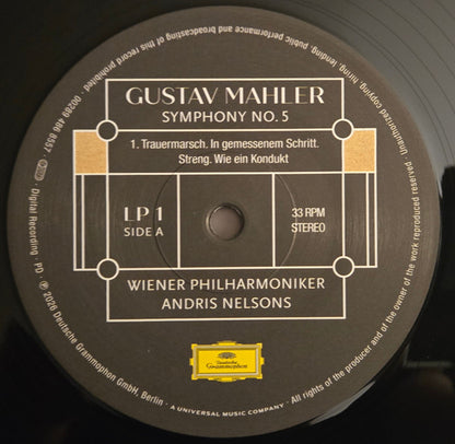Gustav Mahler, Wiener Philharmoniker, Andris Nelsons : Symphony No. 5 (2xLP, Album)