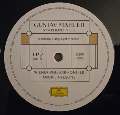 Gustav Mahler, Wiener Philharmoniker, Andris Nelsons : Symphony No. 5 (2xLP, Album)