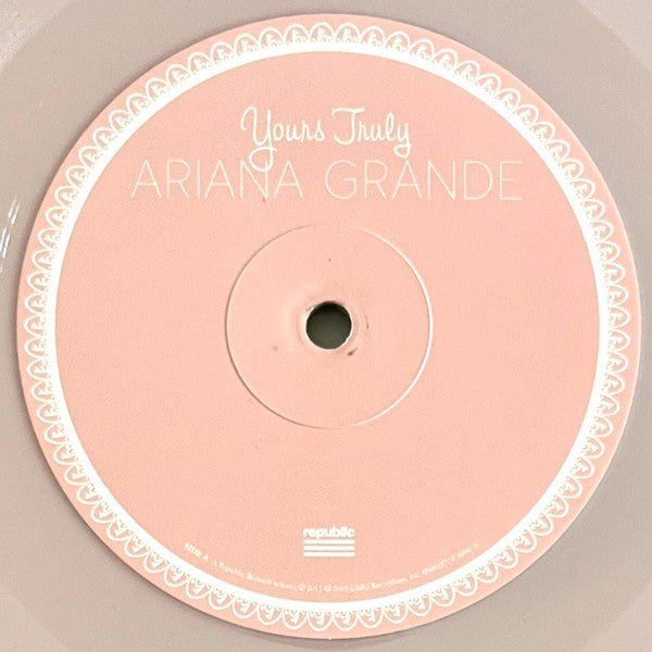 Ariana Grande : Yours Truly (LP, Album, RE, Pin)