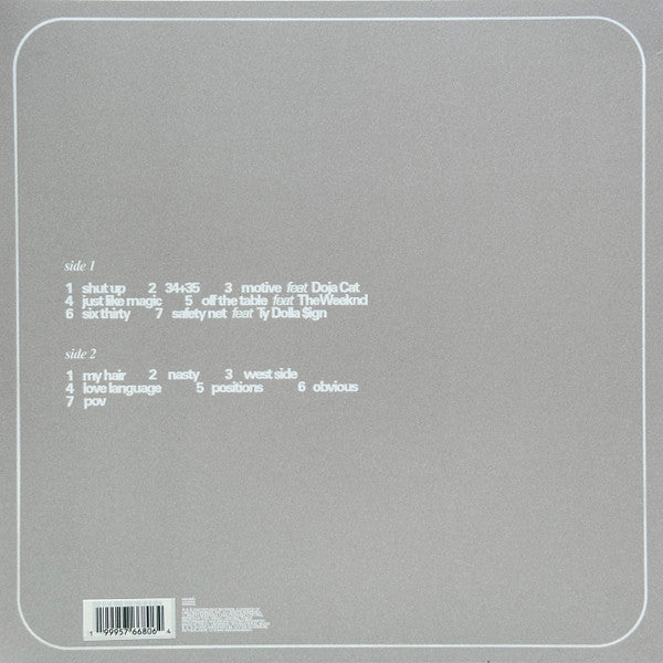 Ariana Grande : Positions (LP, Album, RE, Pin)