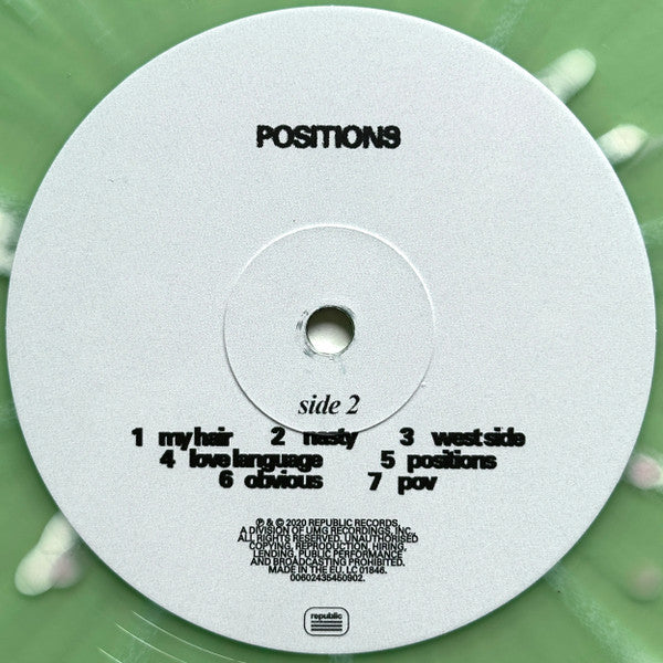 Ariana Grande : Positions (LP, Album, RE, Pin)