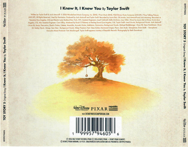 Taylor Swift : I Knew It, I Knew You (CD, Single)