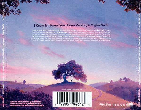 Taylor Swift : I Knew It, I Knew You (Piano Version) (CD, Single)