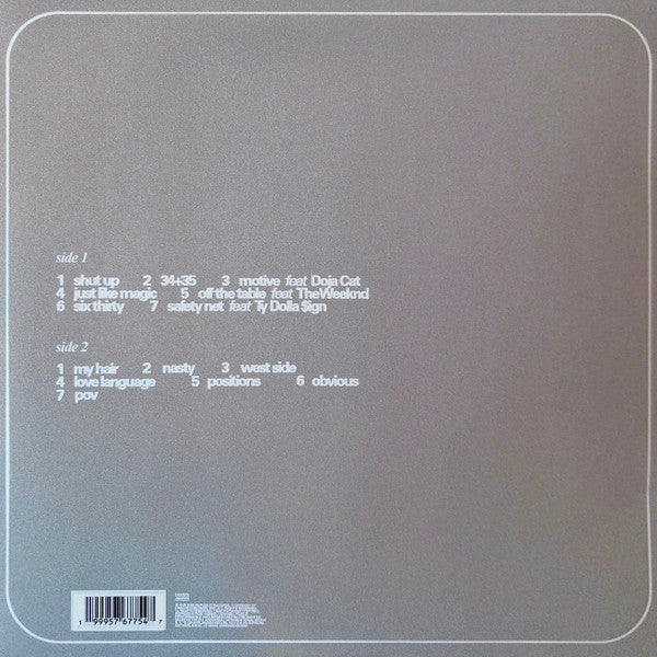 Ariana Grande : Positions (LP, Album, Ltd, RE, RP, Gre)