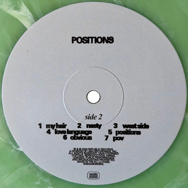 Ariana Grande : Positions (LP, Album, Ltd, RE, RP, Gre)