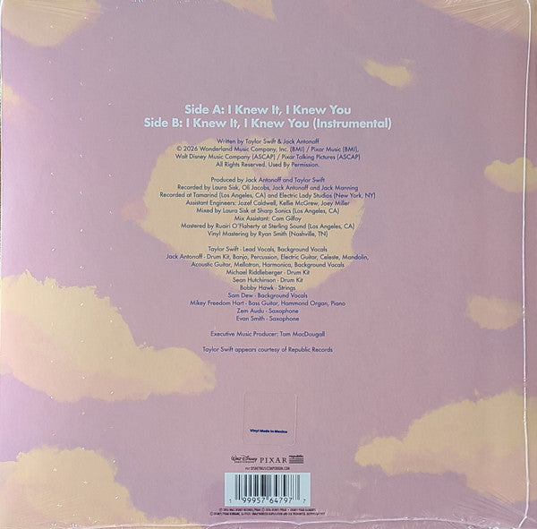 Taylor Swift : I Knew It, I Knew You (10", Single, Pic)
