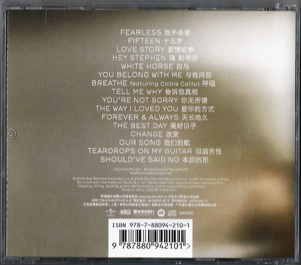 Taylor Swift : Fearless (CD, Album)