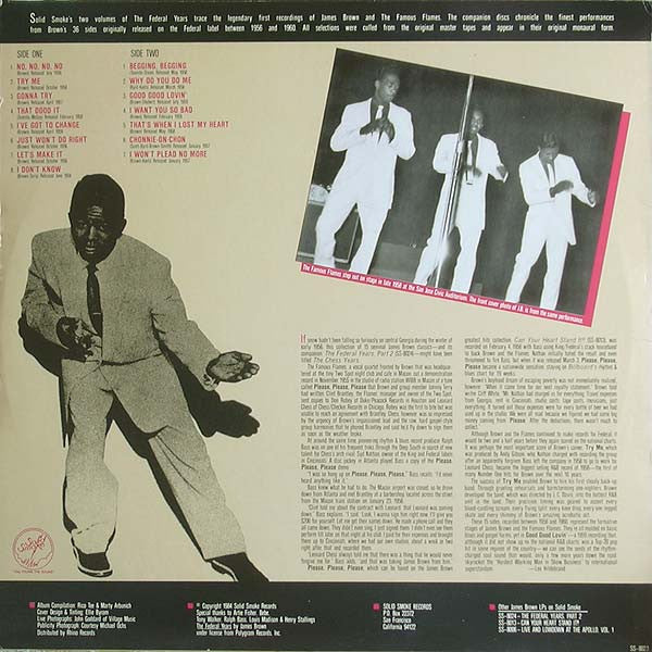 James Brown & The Famous Flames : The Federal Years ... Part One (LP, Comp, Mono)