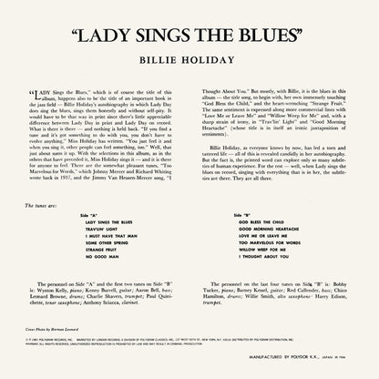 Billie Holiday : Lady Sings The Blues (LP, Album, Mono, RE)