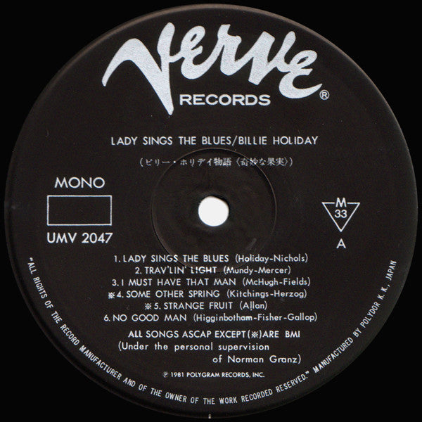 Billie Holiday : Lady Sings The Blues (LP, Album, Mono, RE)