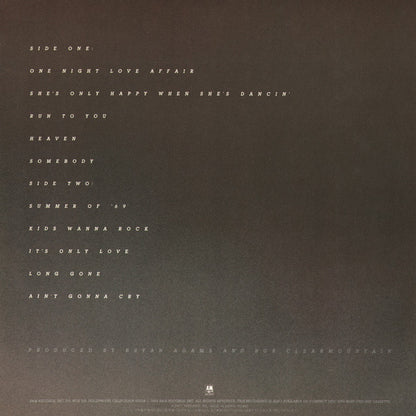 Bryan Adams : Reckless (LP, Album)