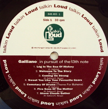 Galliano : In Pursuit Of The 13th Note (LP, Album)