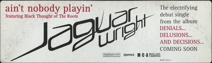 Jaguar Wright : Ain't Nobody Playin' (12", Promo)