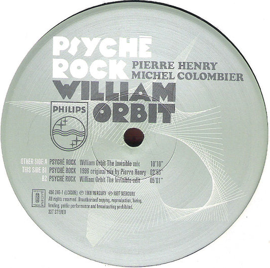 Pierre Henry, Michel Colombier : Psyché Rock (12")
