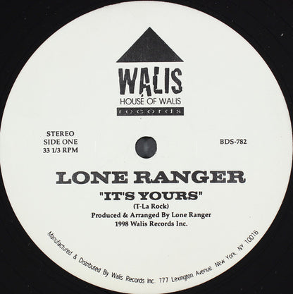 Lone Ranger (3) : It's Yours (12")