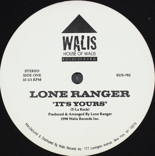 Lone Ranger (3) : It's Yours (12")