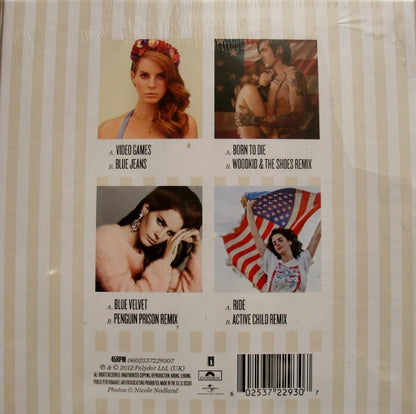 Lana Del Rey : The Singles (4x7", Single, RP + Box, Comp, S/Edition)